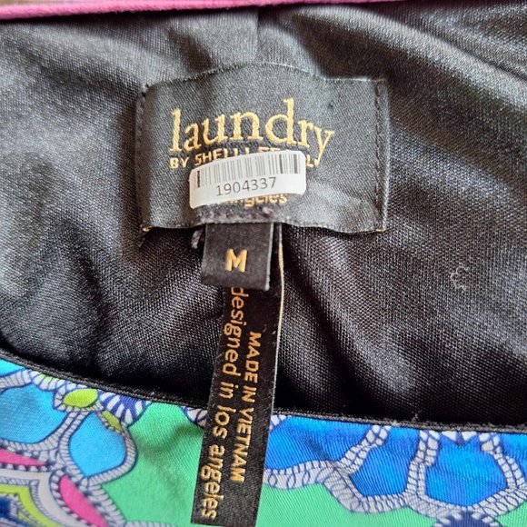 Laundry by Shelli Segal Floral Geometric Shift Dress Size Medium - Picture 7 of 7